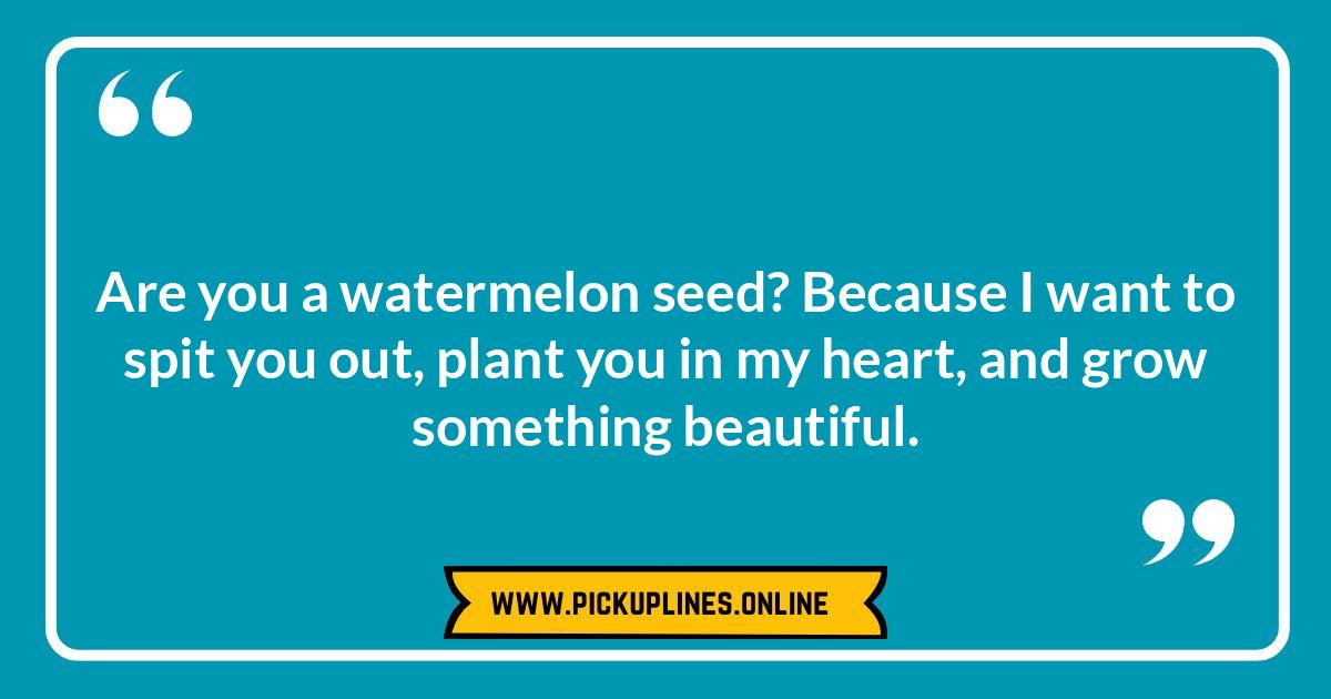 Classic Watermelon Puns: Ripe and Ready Pick Up Lines A juicy slice representing funny cheesy watermelon pick up lines. Find ripe puns, witty one-liners, and corny chat-up lines for a sweet icebreaker.