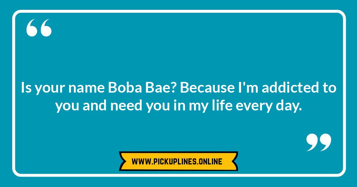 Is Your Heart As Full As My Boba: Classic Cheesy Boba Pick Up Lines Cheesy boba pick up lines; Funny boba puns for boba lovers.