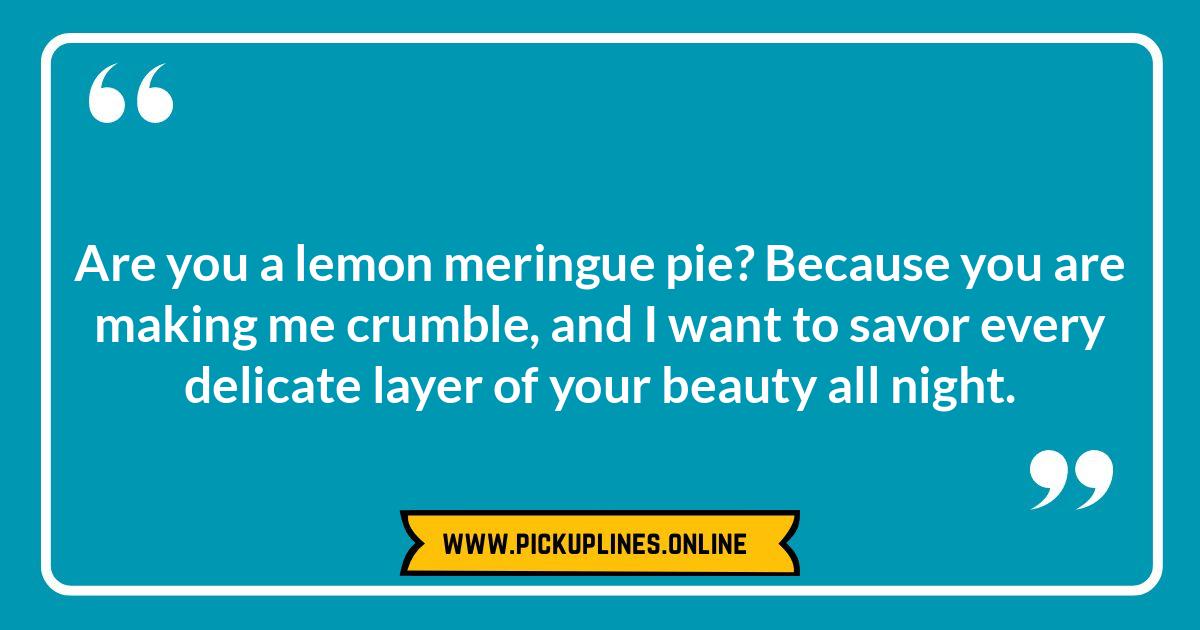 Zesty Encounters: Unexpectedly Romantic Funny Cheesy Lemon Pick Up Lines Funny cheesy lemon pick up lines image. Zesty, corny, and unexpected lemon lines to brighten someone's day and maybe even spark a zesty encounter.